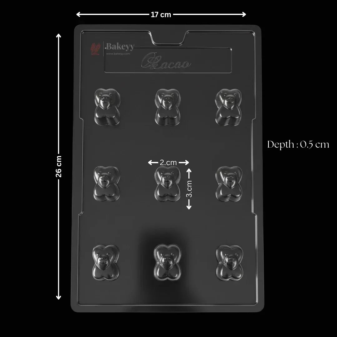 Mould 148 | Double Heart Chocolate Mould | 9 Cavity | Pack of 1 - Bakeyy.com - India - Mould 148 | Double Heart Chocolate Mould | 9 Cavity | Pack of 1 - Default Title 70.00