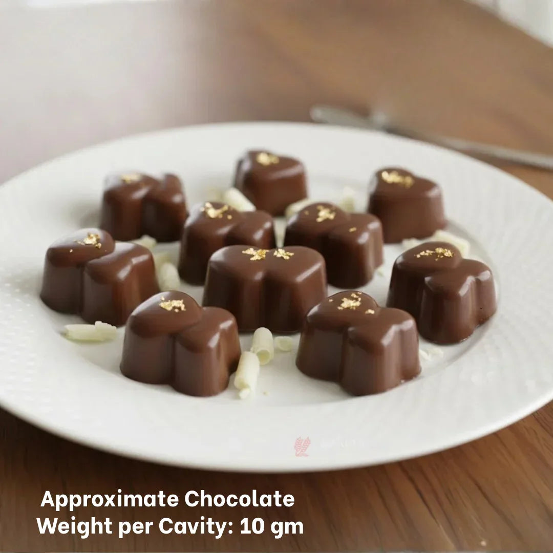 Mould 148 | Double Heart Chocolate Mould | 9 Cavity | Pack of 1 - Bakeyy.com - India - Mould 148 | Double Heart Chocolate Mould | 9 Cavity | Pack of 1 - Default Title 70.00
