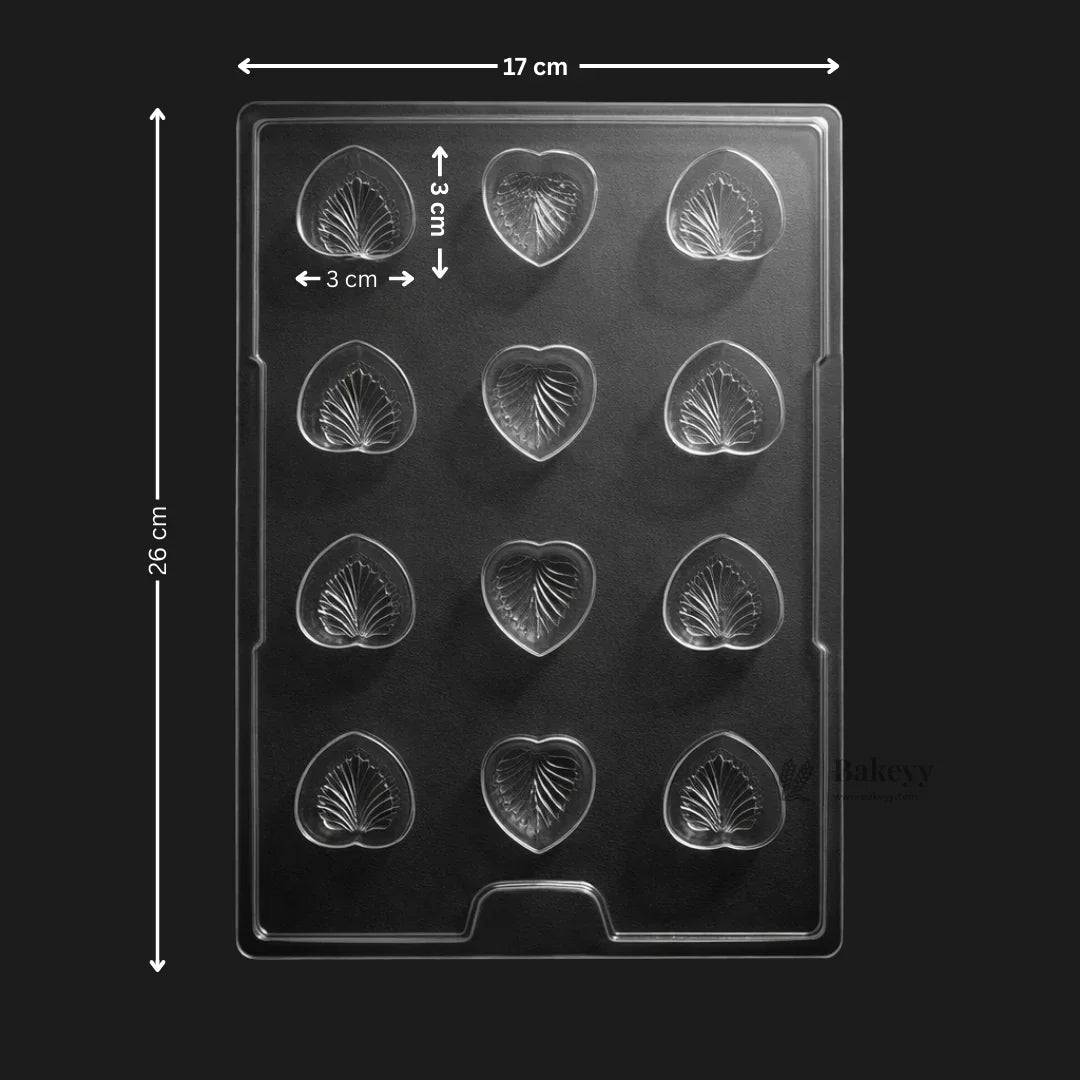 Mould 160 | Heart-Shaped Chocolate Mould | 12 Cavity | Party Favor Mould | Pack of 1