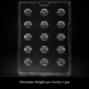 Mould201GeometricDiamondChocolateMould_3 - Bakeyy.com