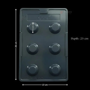Mould212-DomeCylinderChocolateMouldTrayBakingAccessoriesPlasticChocolateMouldPartyFavorMouldPackof1_2 - Bakeyy.com