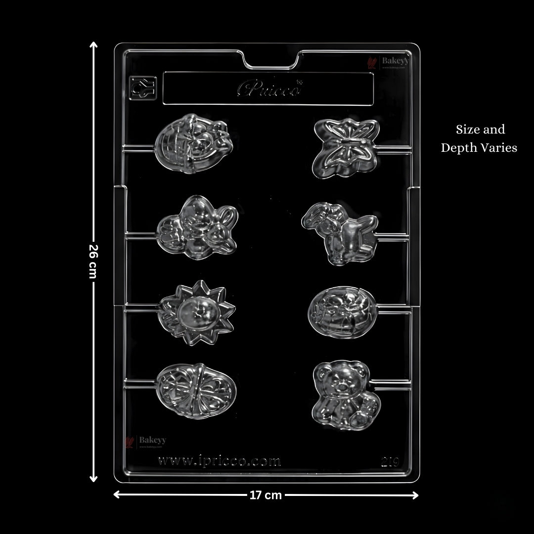 Mould 219 | Lollies | 8 Cavity | Pack of 1