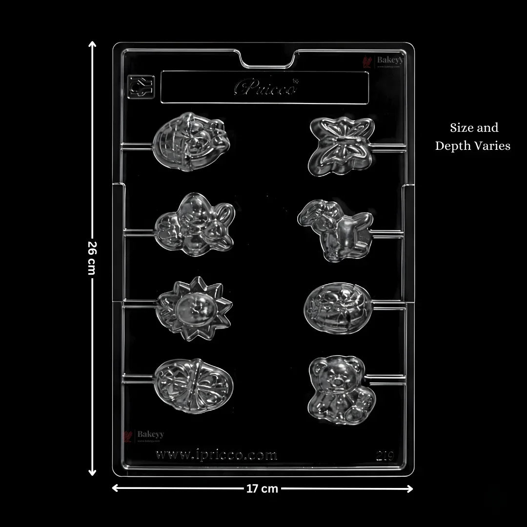 Mould 219 | Lollies | 8 Cavity | Pack of 1