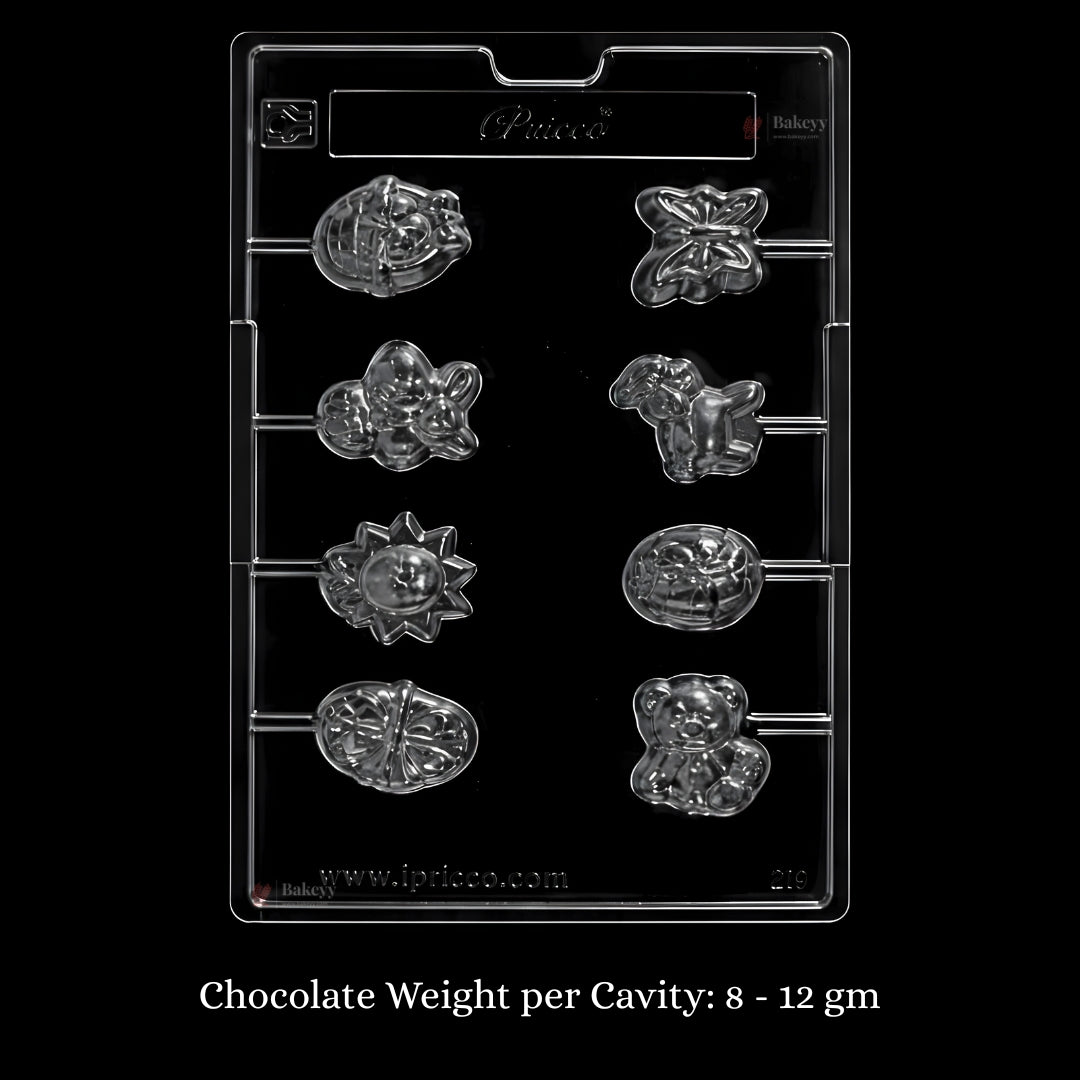 Mould 219 | Lollies | 8 Cavity | Pack of 1