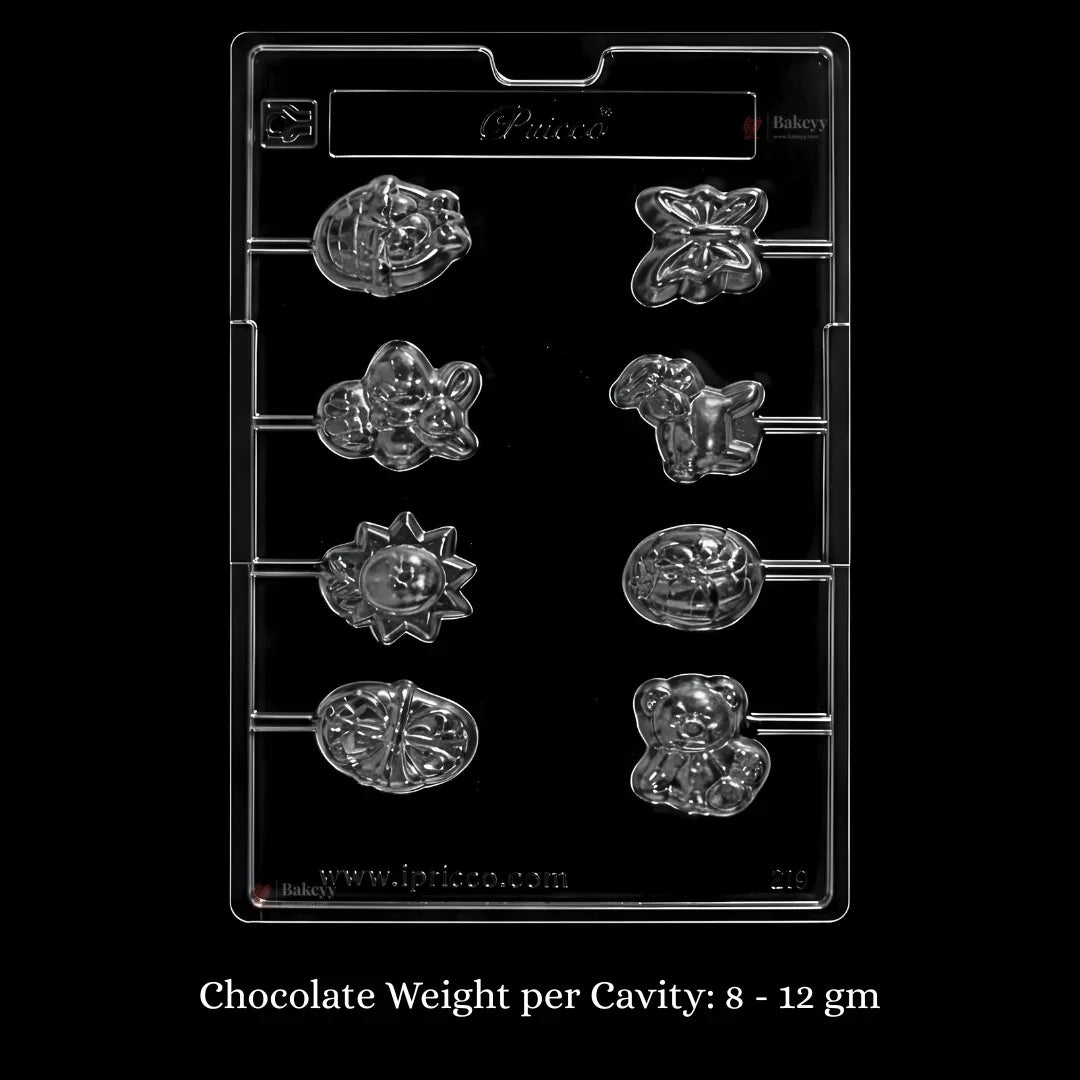 Mould 219 | Lollies | 8 Cavity | Pack of 1