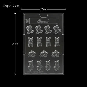 Mould221SmallEasterRabbitChocolateMold12CavityPackof1_2 - Bakeyy.com