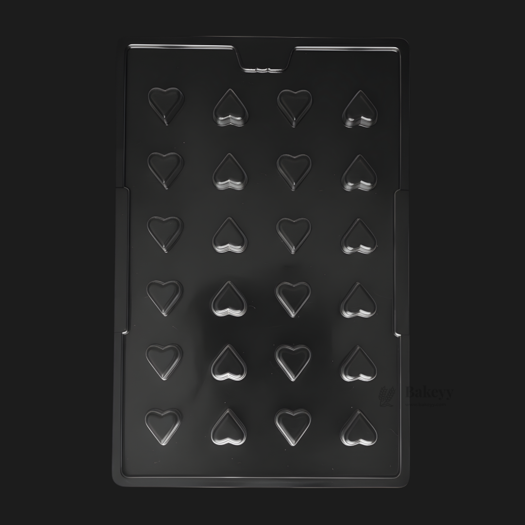 Mould 365 | Mini Heart Chocolate Mould | Little Hearts Chocolate Shape | Food-Grade Plastic Chocolate Mould | Pack of 1