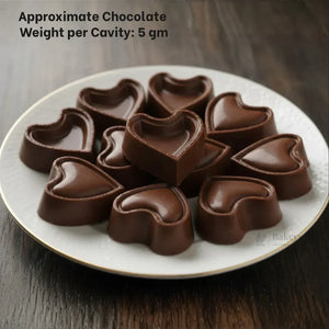 Mould558-HollowLoveHeartChocolateMouldTrayBakingAccessoriesPlasticChocolateMouldPartyFavorMouldPackof1_3 - Bakeyy.com