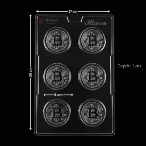 Mould574BitcoinChocolateMouldCryptoCoinShapeChocolateMakingMouldPackof1_2 - Bakeyy.com