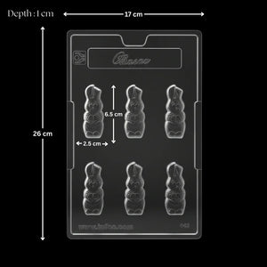 Mould64SmallEasterRabbitChocolateMold6Cavity_2 - Bakeyy.com