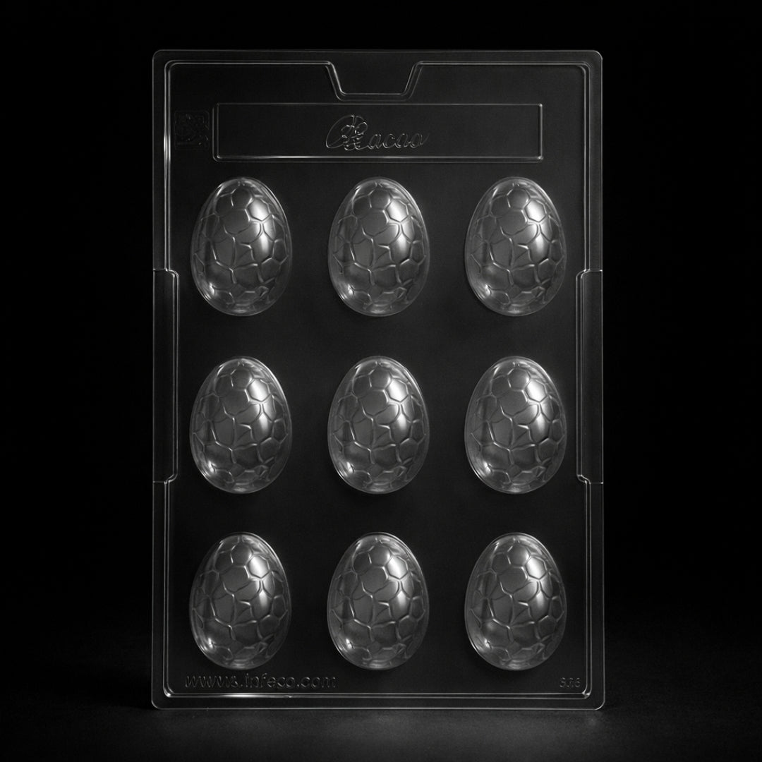 Mould 80 | Crack Pattern Egg Chocolate Mold | 9 Cavity | Pack of 1