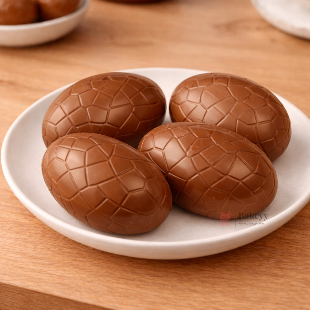 Mould 81 | Crack Pattern Egg Chocolate Mold | 4 Cavity | Pack of 1