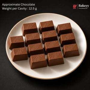 Mould_043_-_12_Cavity_Square_Geometric_Chocolate_Mould_for_Pralines_Bonbons_2 - Bakeyy.com IN