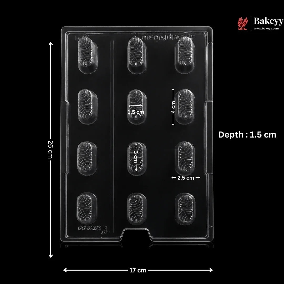 Mould_045-12_Cavity_Oval_Wave_Chocolate_Mould_for_Bonbons_Pralines_4_bbd72d3f-c408-4b5b-b68b-1455c6b9efe9 - Bakeyy.com IN