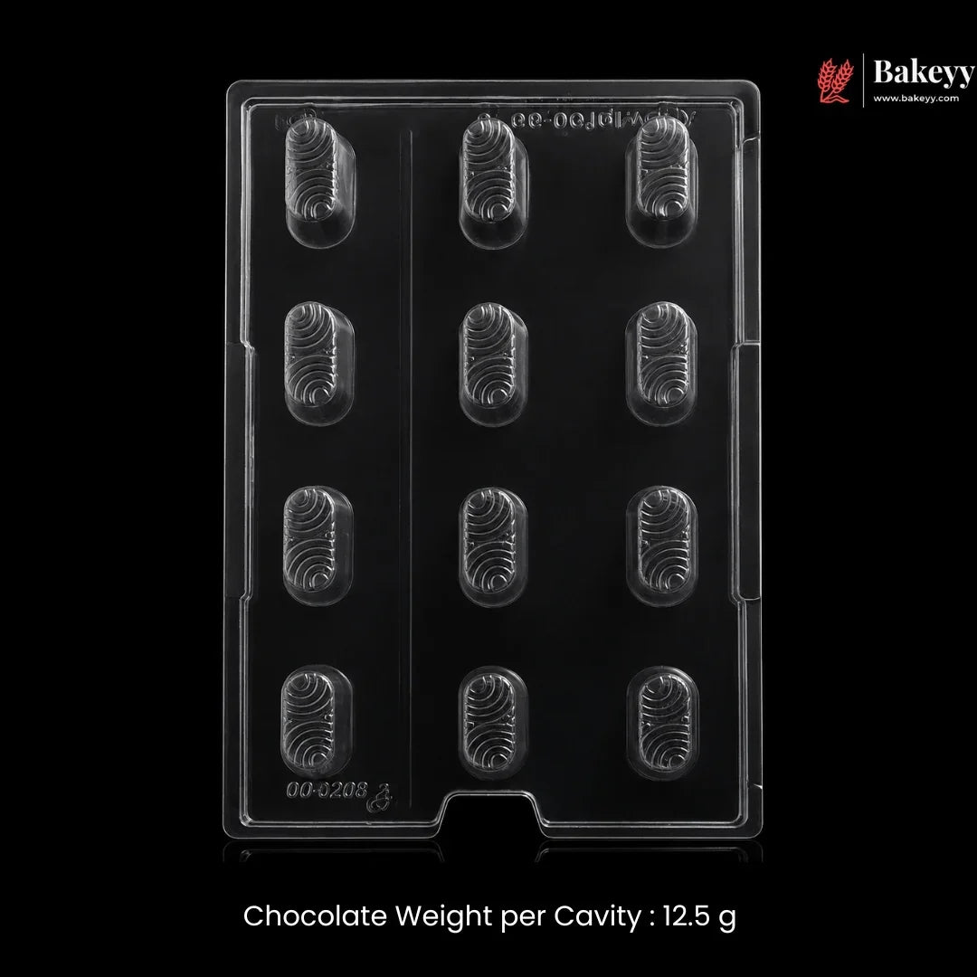 Mould_045-12_Cavity_Oval_Wave_Chocolate_Mould_for_Bonbons_Pralines_8 - Bakeyy.com IN