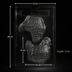 Mould_113_Chicken_Chocolate_Mould_2_Cavity_Pack_of_1_2 - Bakeyy.com