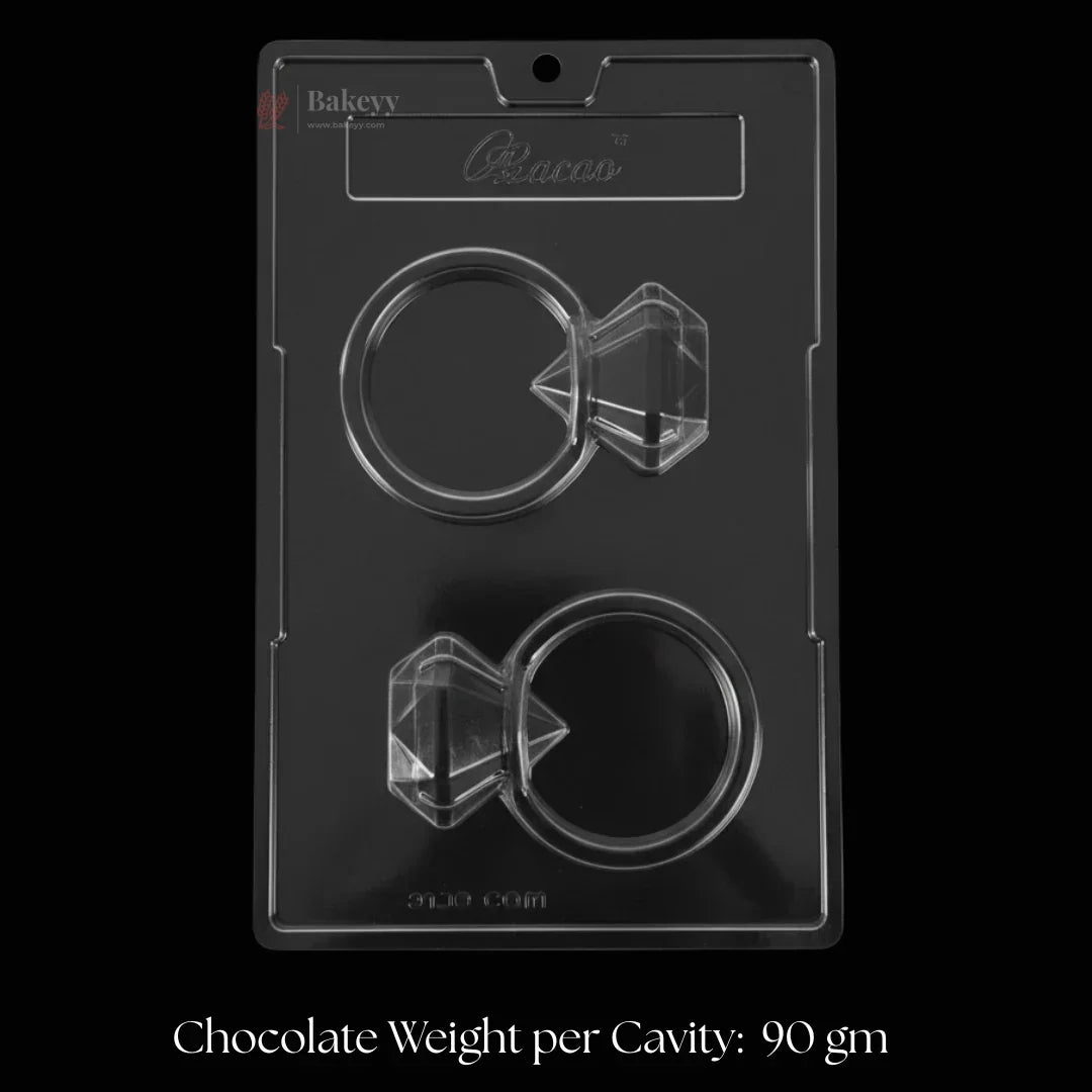 Mould 155 | Diamond Ring Chocolate Mould | 2 Cavity | Pack of 1 - Bakeyy.com - India - Mould 155 | Diamond Ring Chocolate Mould | 2 Cavity | Pack of 1 - Default Title 70.00