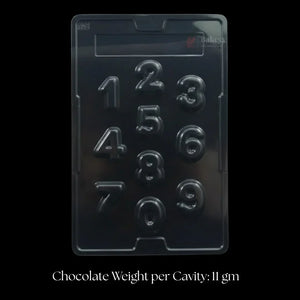 Mould_211-Number_Shape_Chocolate_Mould_Tray_10_Cavity_Party_Favor_Mould_Pack_of_1 - Bakeyy.com