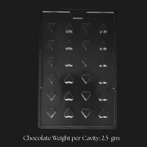 Mould_365_Mini_Heart_Chocolate_Mould_Little_Hearts_Chocolate_Shape_24_Cavity_Pack_of_1 - Bakeyy.com
