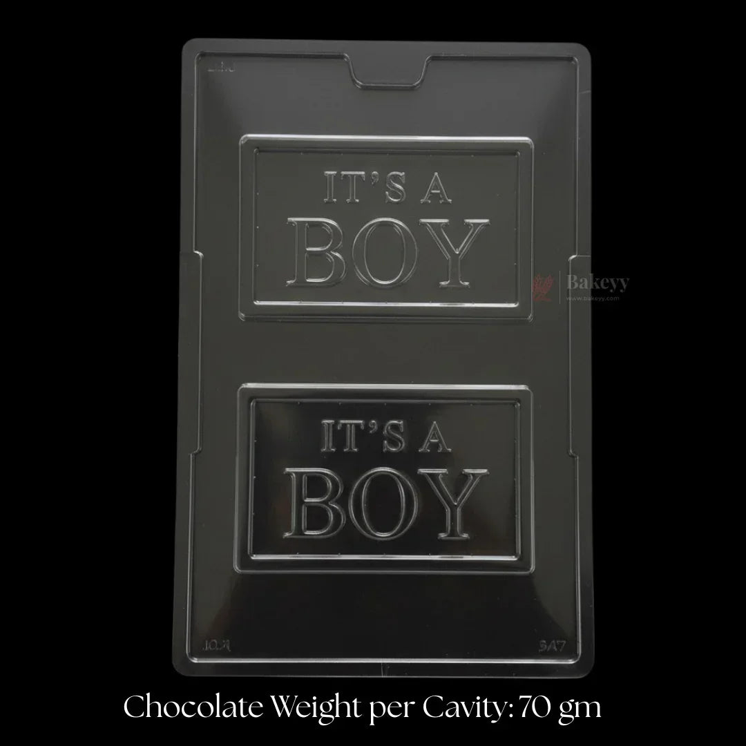 Mould_377_IT_S_A_BOY_Chocolate_Mould_Tray_2_Cavity_Party_Favor_Mould_Pack_of_1 - Bakeyy.com