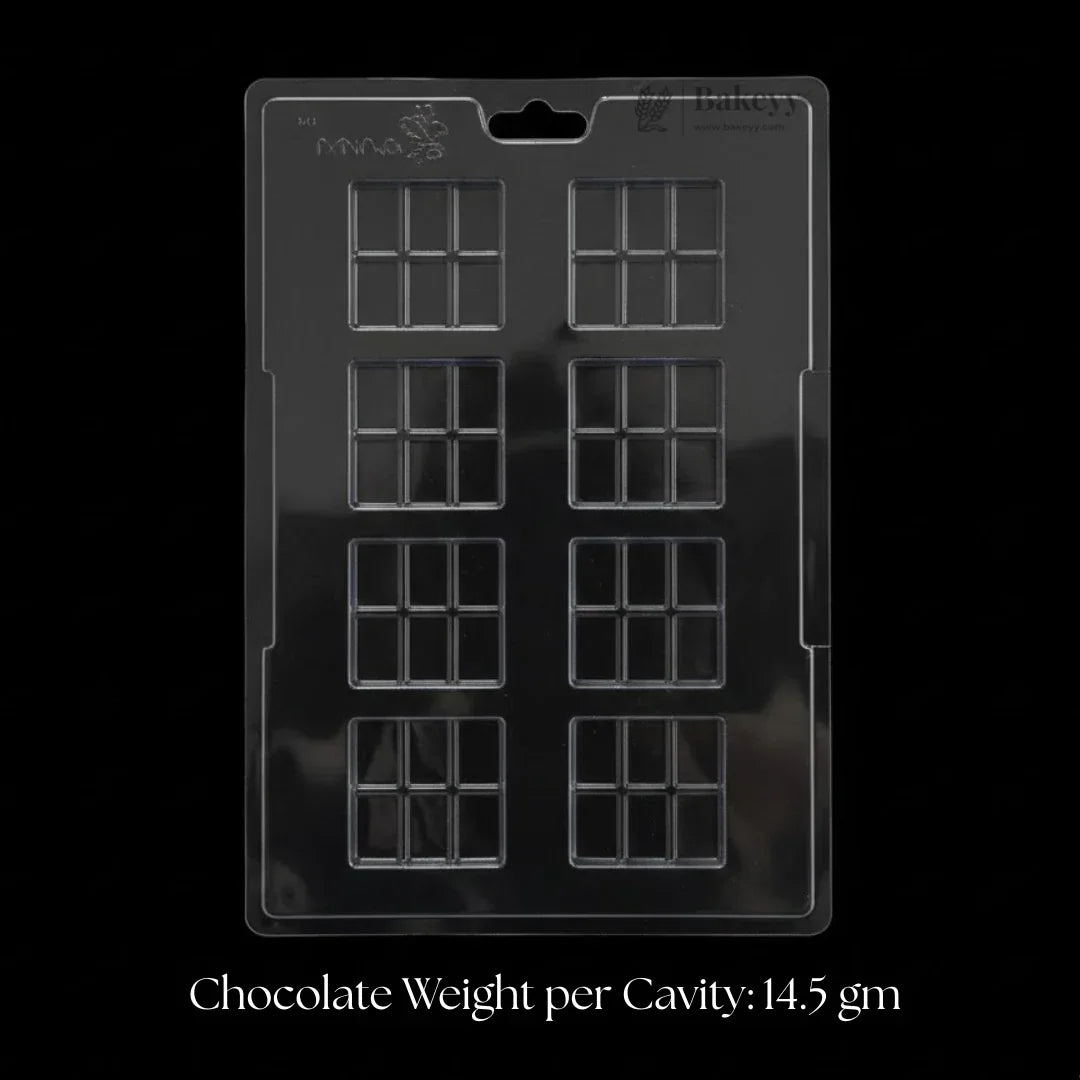 Mould 478 | Mini Chocolate Bar Mould | 6 Cavity | Party Favor Mould | Pack of 1