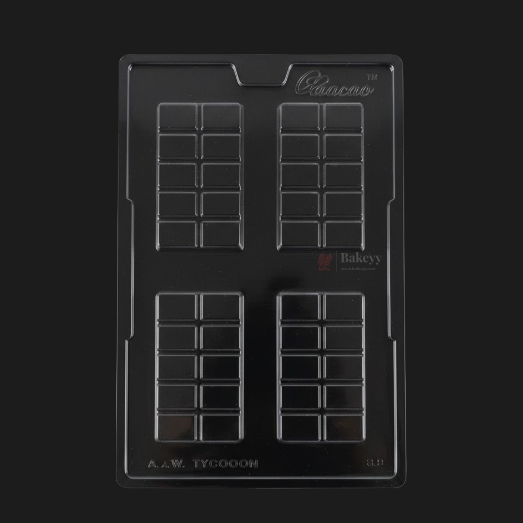 Mould 504 | Classic Segmented Chocolate Bar Mould |Baking Accessories | Party Favor Mould | Pack of 1