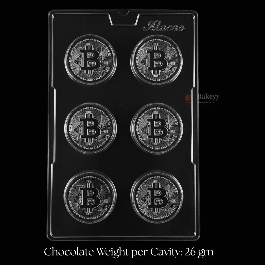 Mould 574 | Bitcoin Chocolate Mould | 9 Cavity | Pack of 1 - Bakeyy.com - India - Mould 574 | Bitcoin Chocolate Mould | 9 Cavity | Pack of 1 - Default Title 70.00
