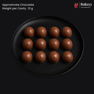 Mould 576 | 12-Cavity Diamond Dome Chocolate Mould | Pack of 1