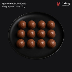 Mould_576_12-Cavity_Diamond_Dome_Chocolate_Mould_Pack_of_1_2 - Bakeyy.com IN