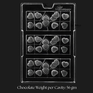 Mould_620_Chocolate_Heart_Assorted_Mould_3_Cavity_Pack_of_1 - Bakeyy.com