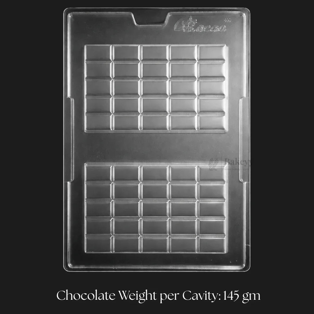 Mould 699 | Kunafa For Partition Trays | Chocolate Bar Mould | 2 Cavity | Pack of 1
