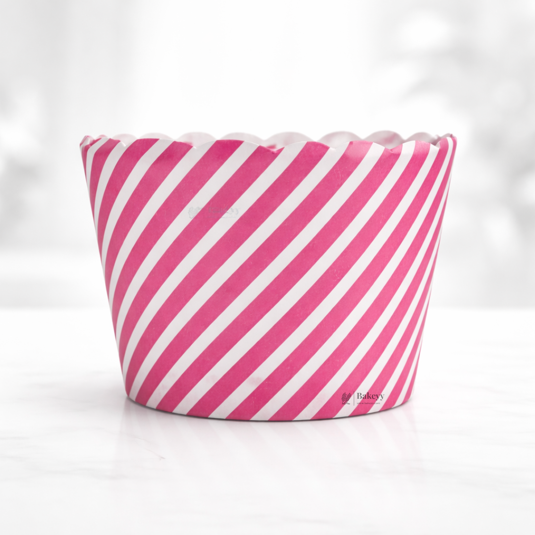 Printed Cupcake Liners | Assorted Red Designs | Baking Paper Cups | 3 Design Options | Pack of 50