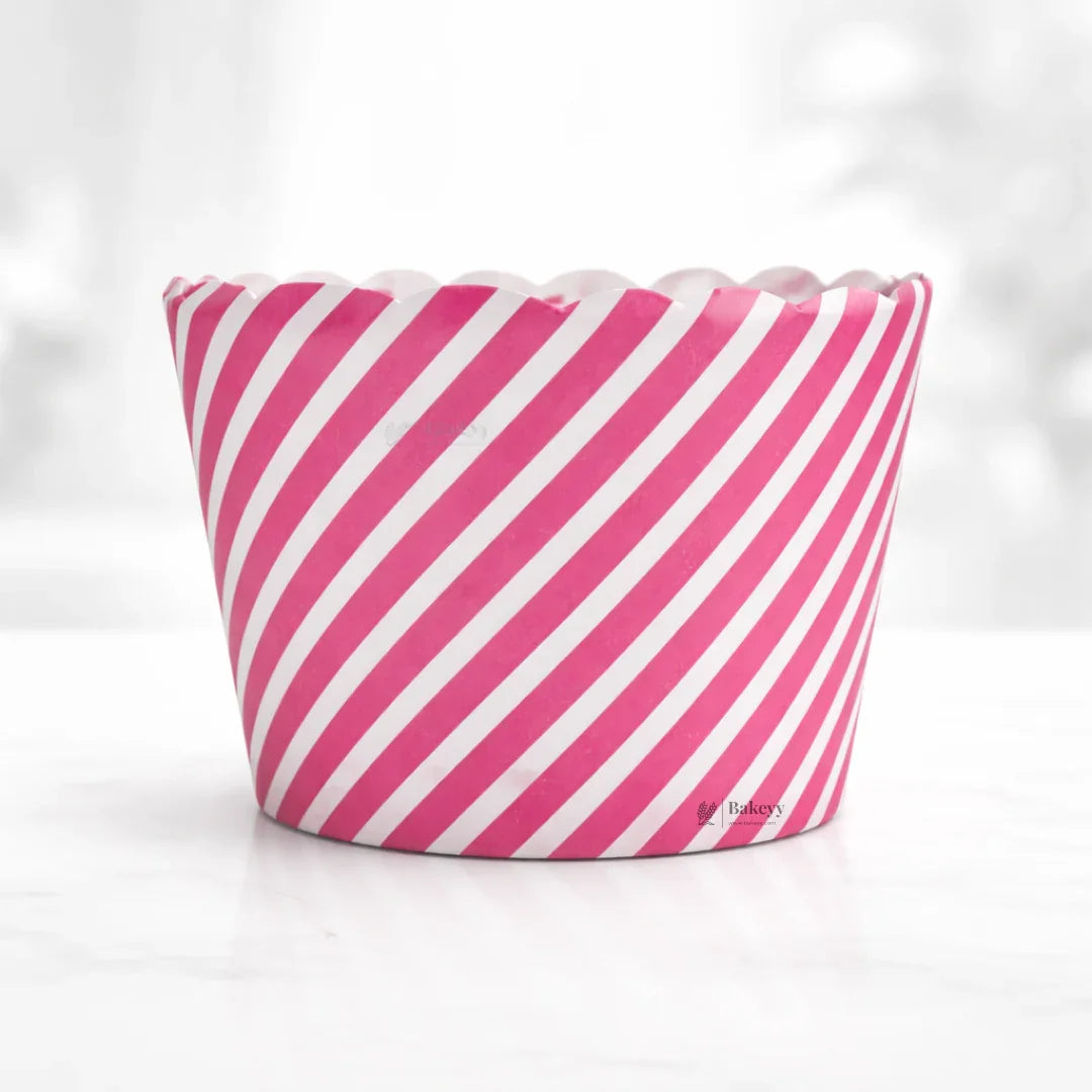 Printed Cupcake Liners | Assorted Red Designs | Baking Paper Cups | 3 Design Options | Pack of 50