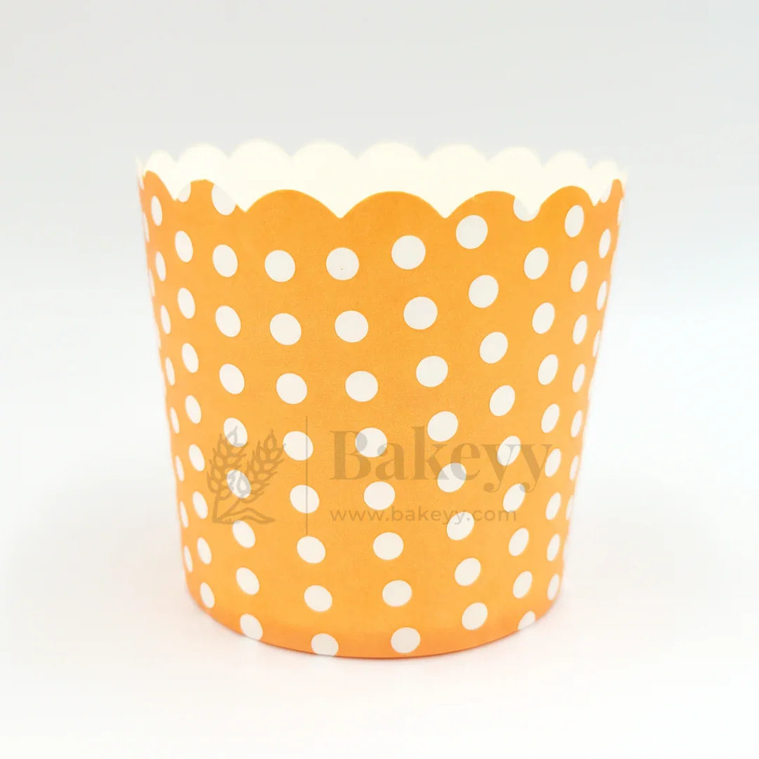 Polka Dots Flower Muffin Cup | Pack of 50