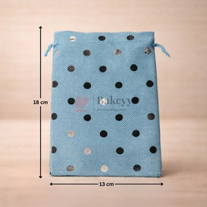 Natural_Jute_With_Silver_Dots_Premium_Colour_Jute_Potli_Bags_Pack_Of_10_9 - Bakeyy.com