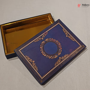 Navy Blue & Gold Printed Sweet & Chocolate Gift Box | With & Without Cavity | Multiple Capacities