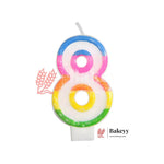 Number_Rainbow_Candle_1 - Bakeyy.com