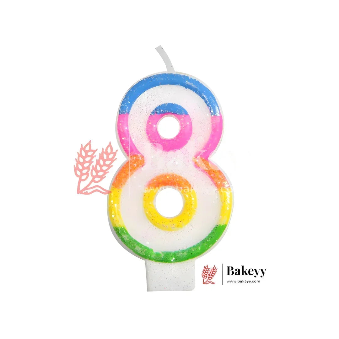 Number_Rainbow_Candle_1 - Bakeyy.com
