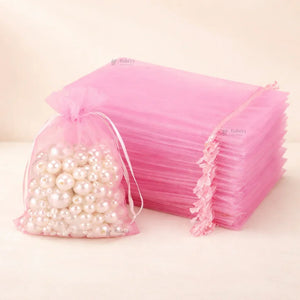 Organza_Potli_Bags_Drawstring_Bags_Light_Pink_Color - Bakeyy.com