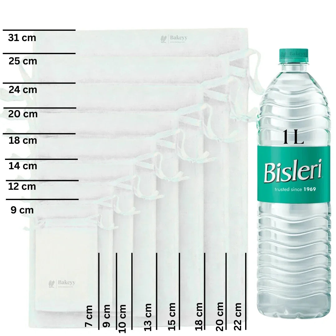 Organza Potli Bags | Drawstring Bags | White Color