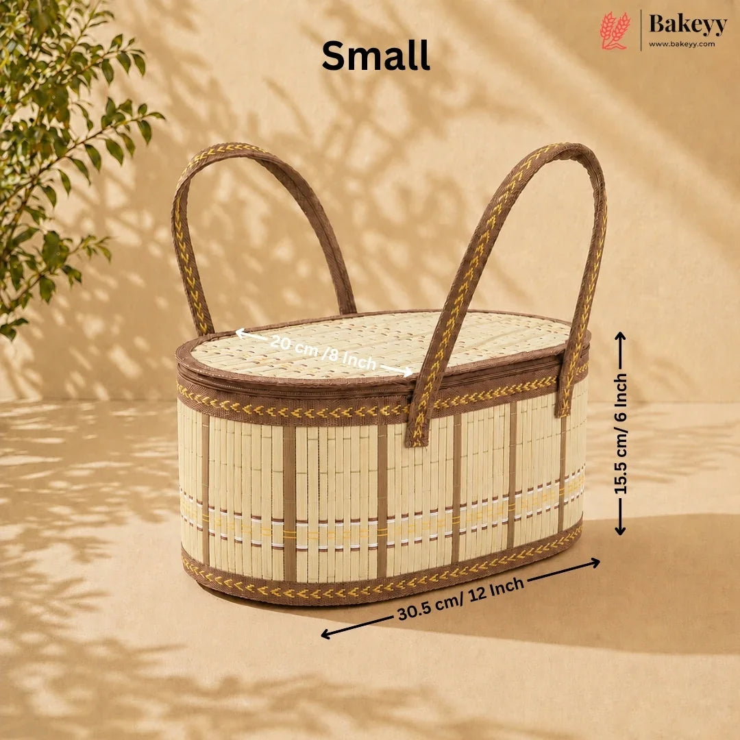 Oval_Wooden_Gift_Basket_Yellow_Beige_Color_Woven_Basket_with_Rigid_Handle_3_Sizes_Available_Pack_of_1_Copy_10 - Bakeyy.com IN