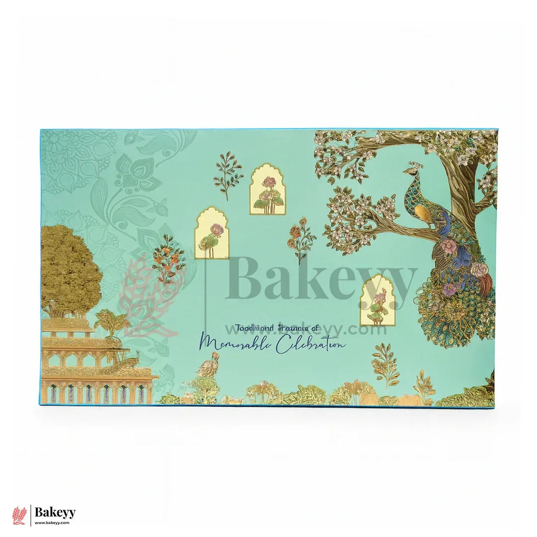 One Kg Sweet Box Premium Peacock Design Sweet & Gift Box | Elegant Festive Packaging | Pack Of 10