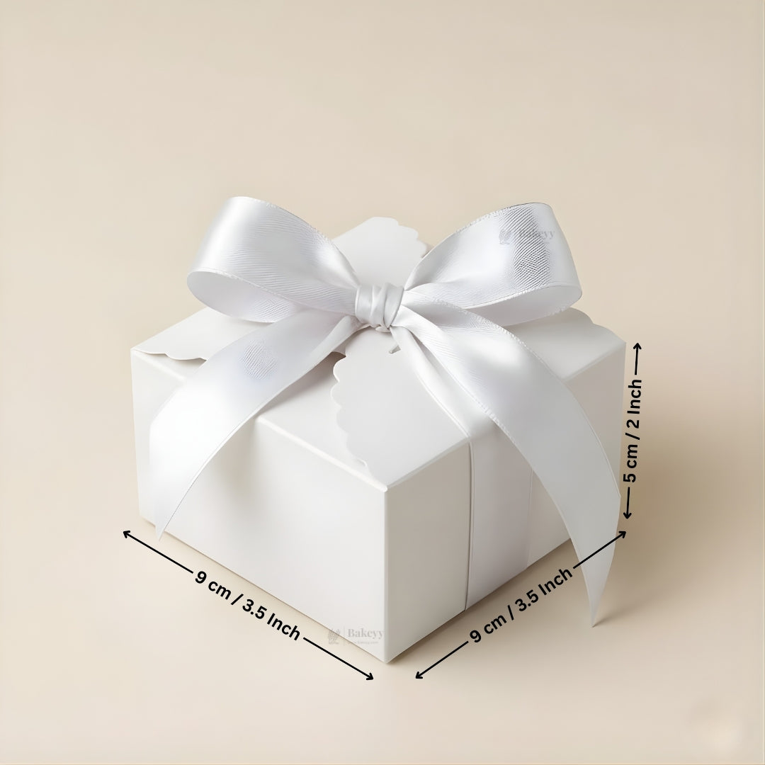 Paper Goodie Gift Box with Ribbon Tie | Elegant Favor Box | 2 Color Options | Pack of 20