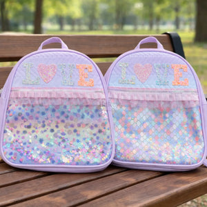 Pastel_Purple_Kids_Backpack_with_Glitter_LOVE_Letters_5 - Bakeyy.com