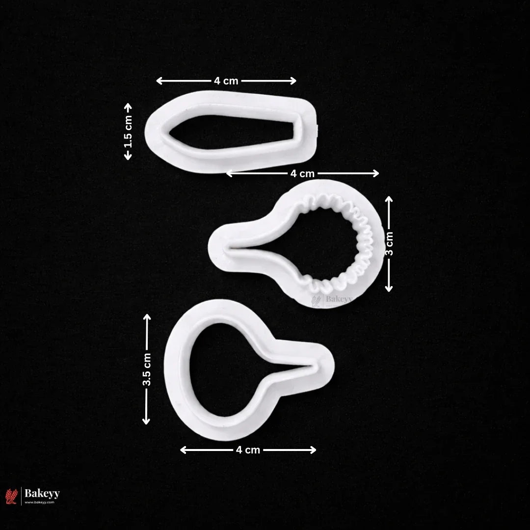 Petal Shaper Cutter Set | 3 Piece | Pack of 1