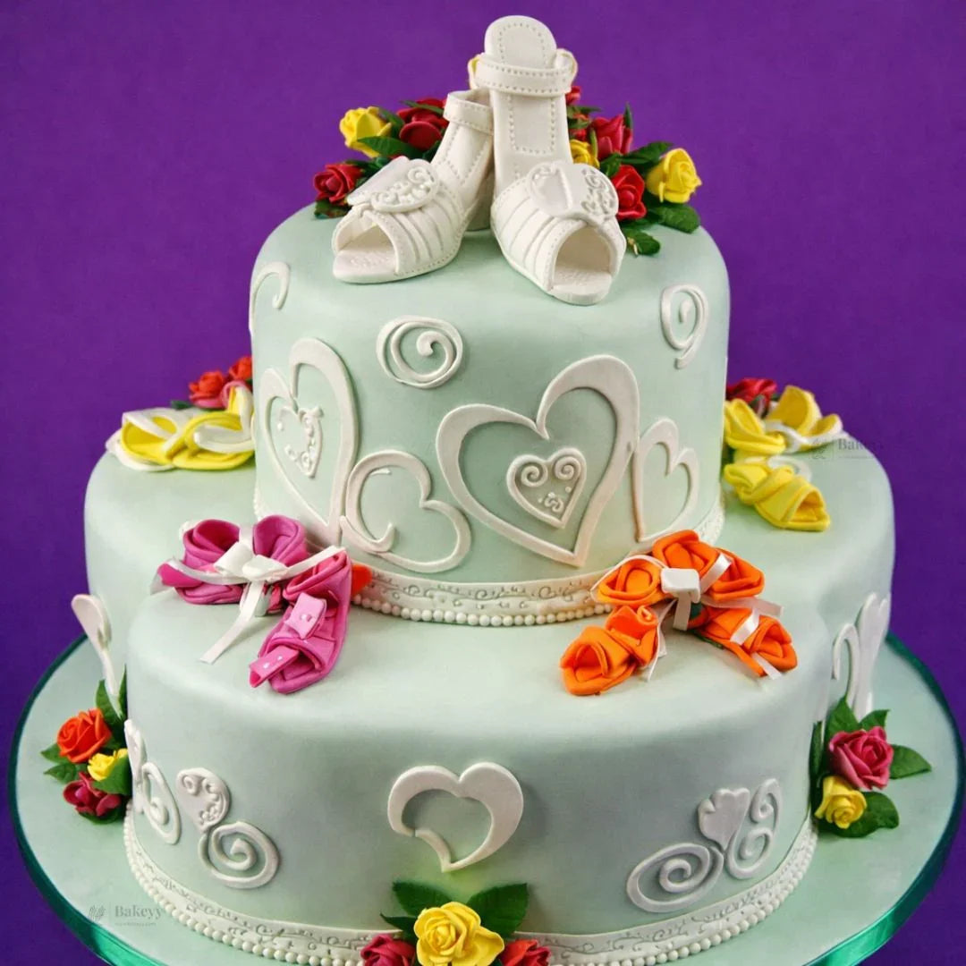 Heart Shape Theme Fondant & Cookie Cutter Set | 7 Piece | Pack of 1