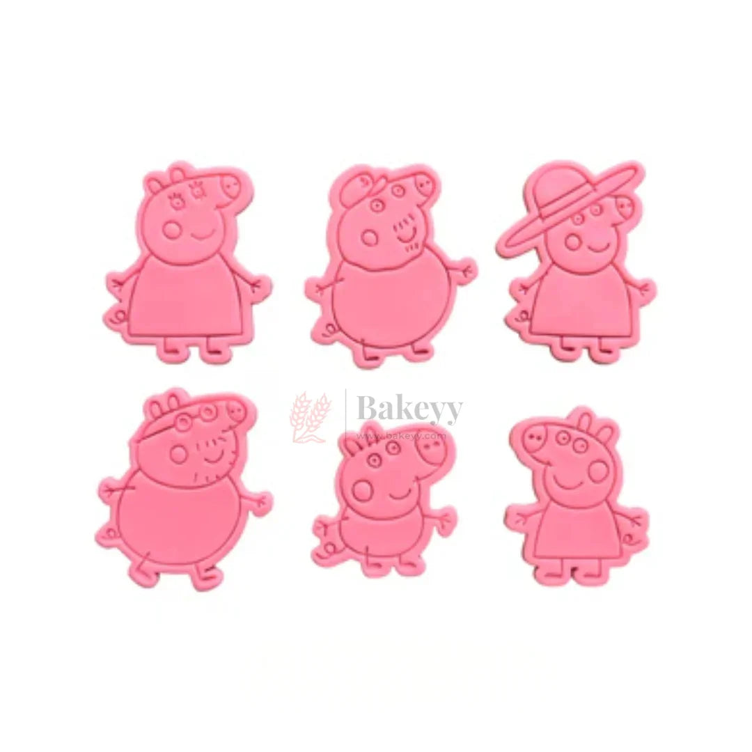 PigThemeCookieCutter_EmbosserSet6Piece_1 - Bakeyy.com
