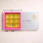 PinkSlidingChocolateBoxwithGoldCavityPremiumRigidGiftBoxforChocolatesPackof10_2 - Bakeyy.com