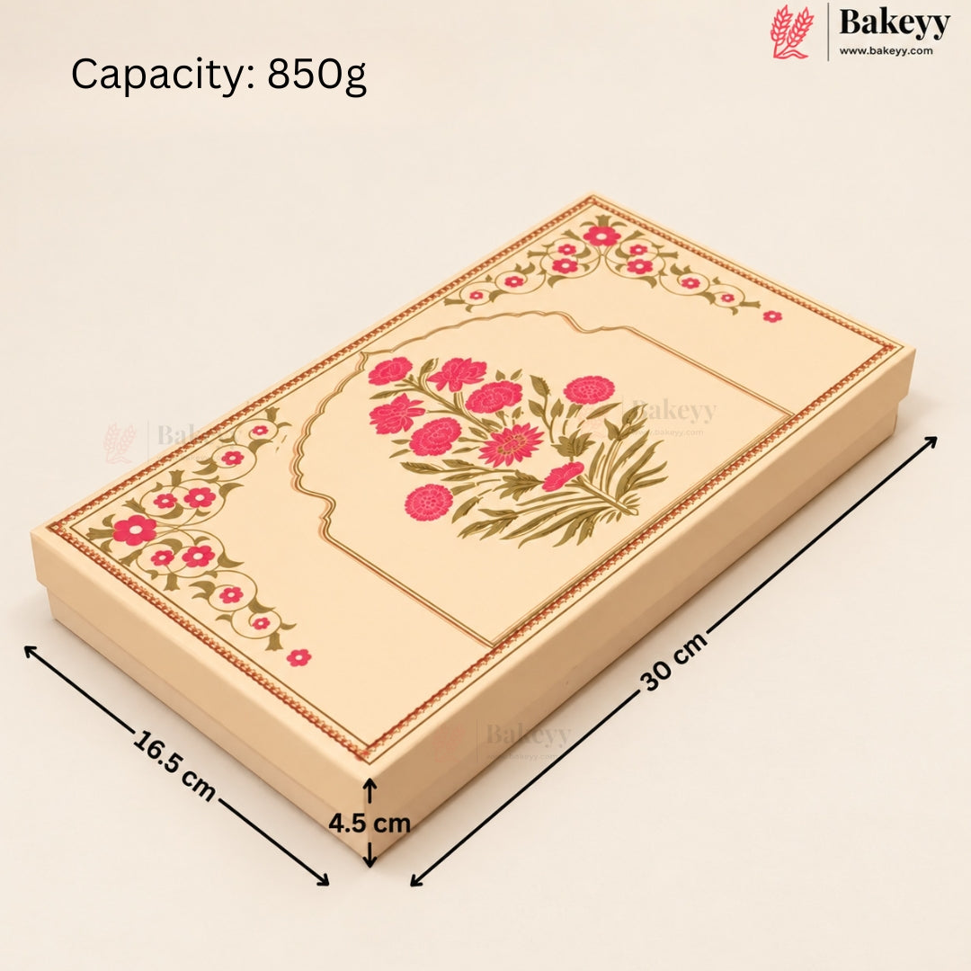Pink Floral Printed Sweet Gift Box | Multiple Capacities | Pack of 4