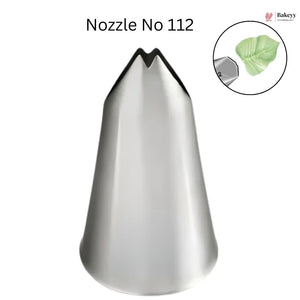 Metallic piping nozzle with 'Bakery' branding on a white background